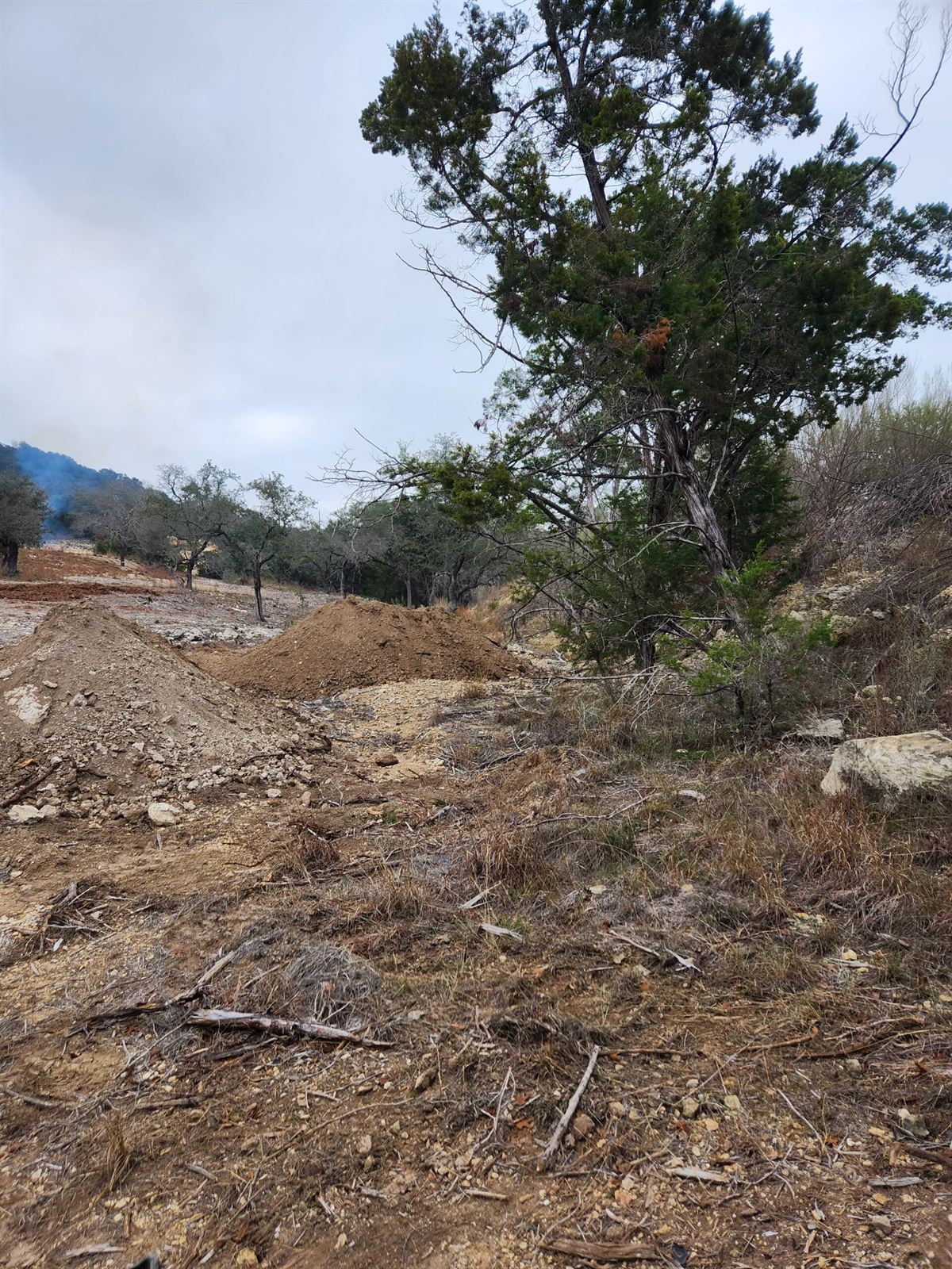 Site before pond construction